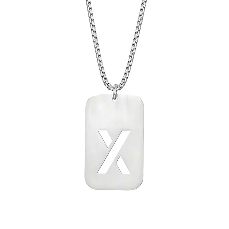 316lL Stainless Steel Hollow Dog Tage Necklace Direct Factory
