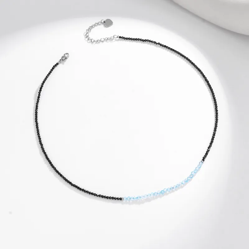Stainless Steel Black Onyx DIY Beaded Necklace OEM Factory for Online Boutiques