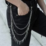 Factory Direct Manufacturer Streetwear Multi-Layer Spike Belt Chain Clothes Accessories