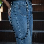 Streetwear Black Acrylic Bead Belt Chain for Direct Jewelry Manufacturers