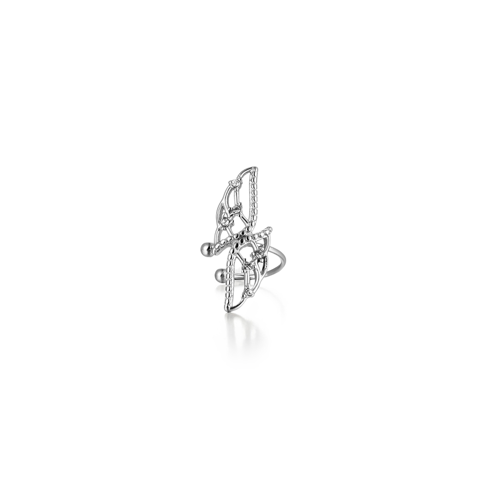 Haosen OEM Experience 304 Stainless Steel Crystal Butterfly Clip-on Earrings Manufacturers in China