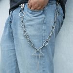 Customized Manufacturer Fashion Occult Star Shape Streetwear Trouser Chain
