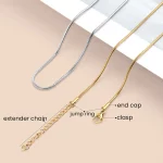 OEM ODM stainless steel round snake chain necklace manufacturer