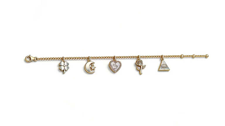 316L Stainless Steel Multi-Material Charms Bracelets