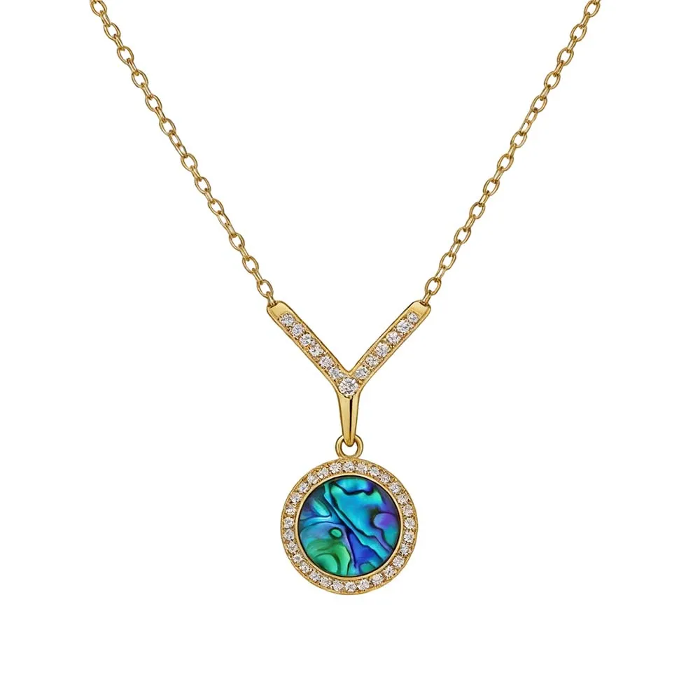 Abalone Shell Y-Chain Pendant of ODM Jewelry Manufacturer