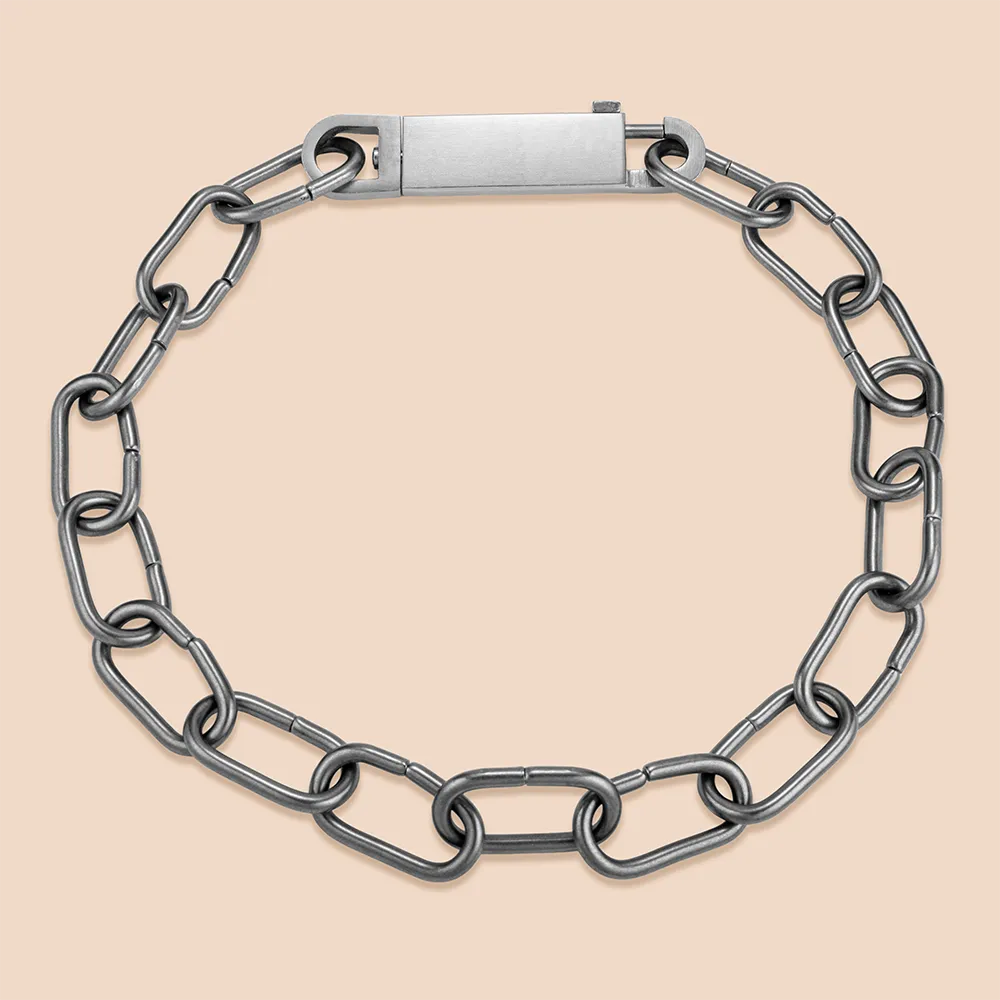 Custom chunky stainless steel paperclip chain necklace leading manufacturer
