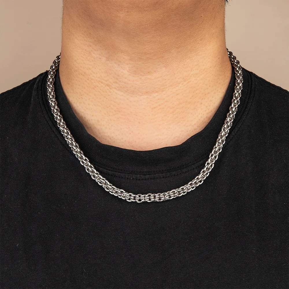 Direct source 316L stainless steel round o-chain necklace for men