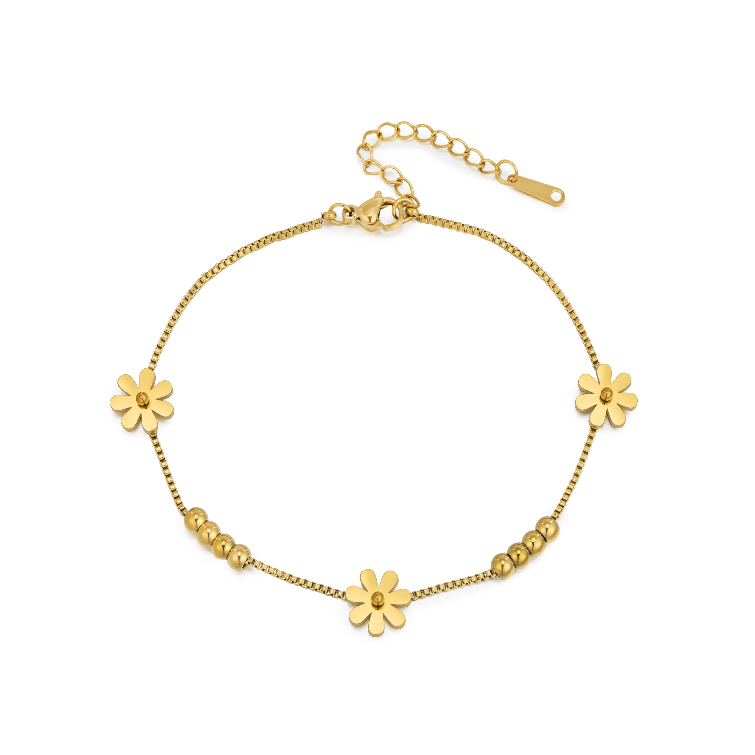 stainless steel flower bracelet jewelry manufacturers