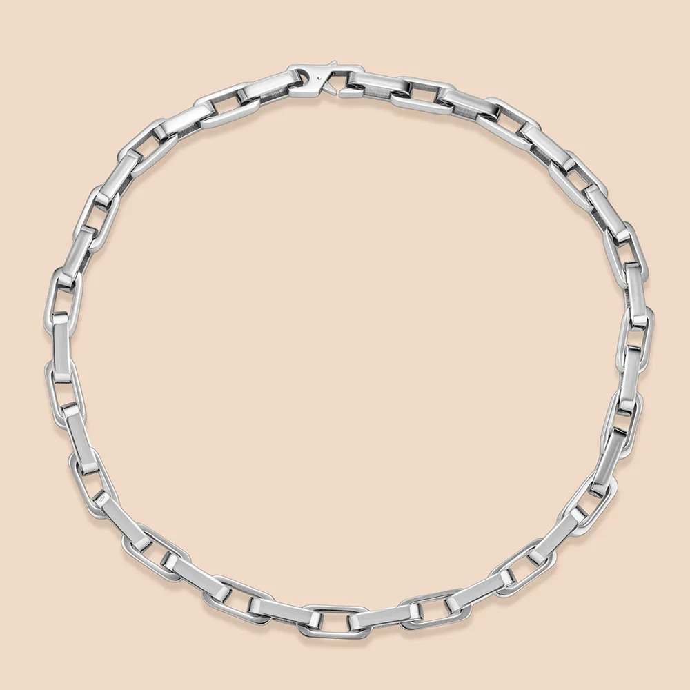 OEM partner stainless steel anchor chain necklace for businesses