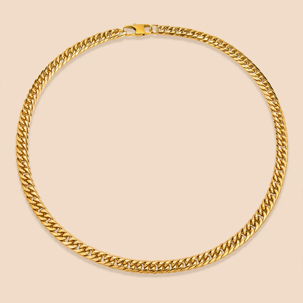 OEM stainless steel heavy Cuban chain necklace manufacturer