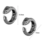 Custom Stainless steel Vintage Snake Ear Cuff Size 16.6mm*14mm