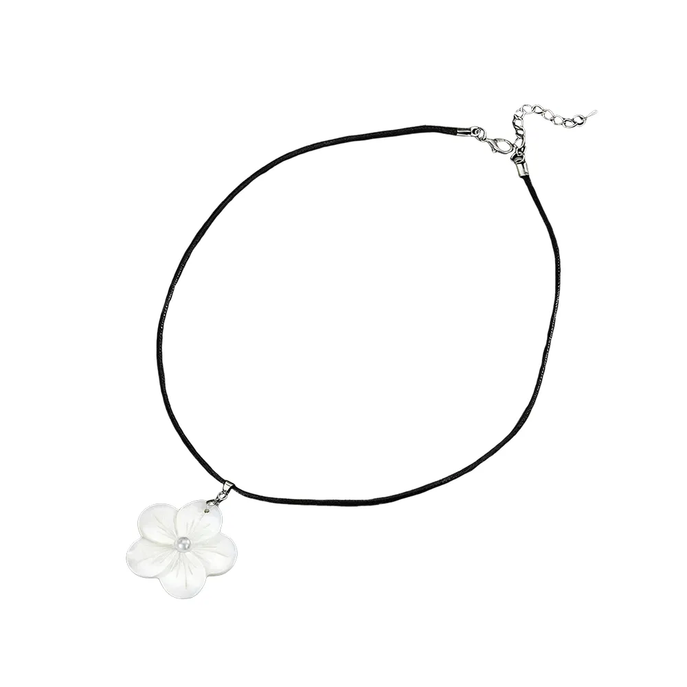 stainless steel shell flower necklace from jewelry supplier