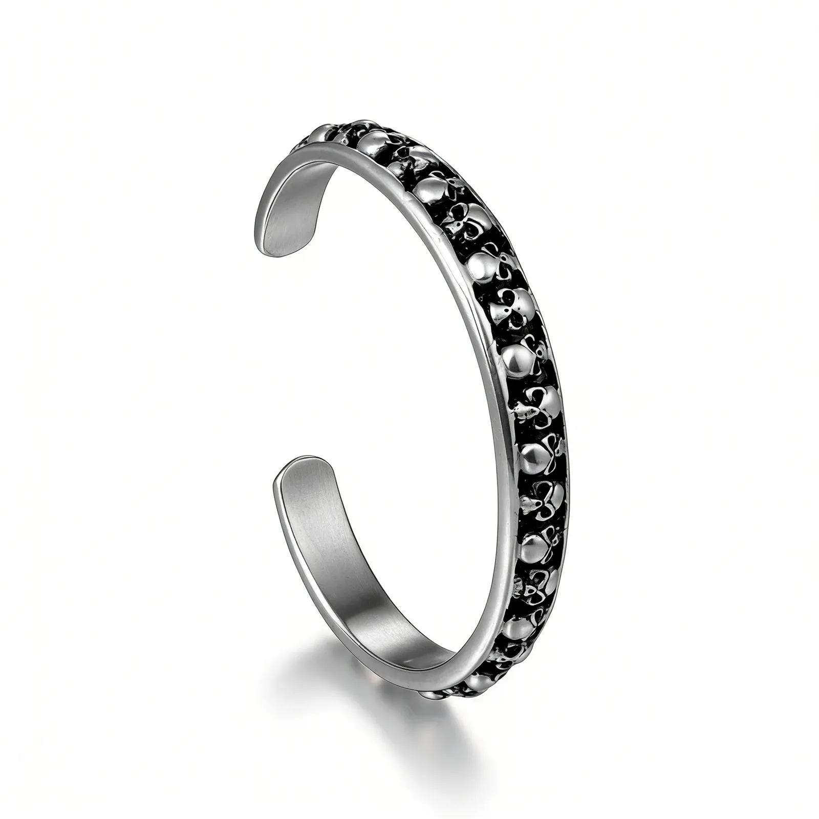 316L Stainless Steel Skull Cuff Bracelets Manufacturing for Businesses