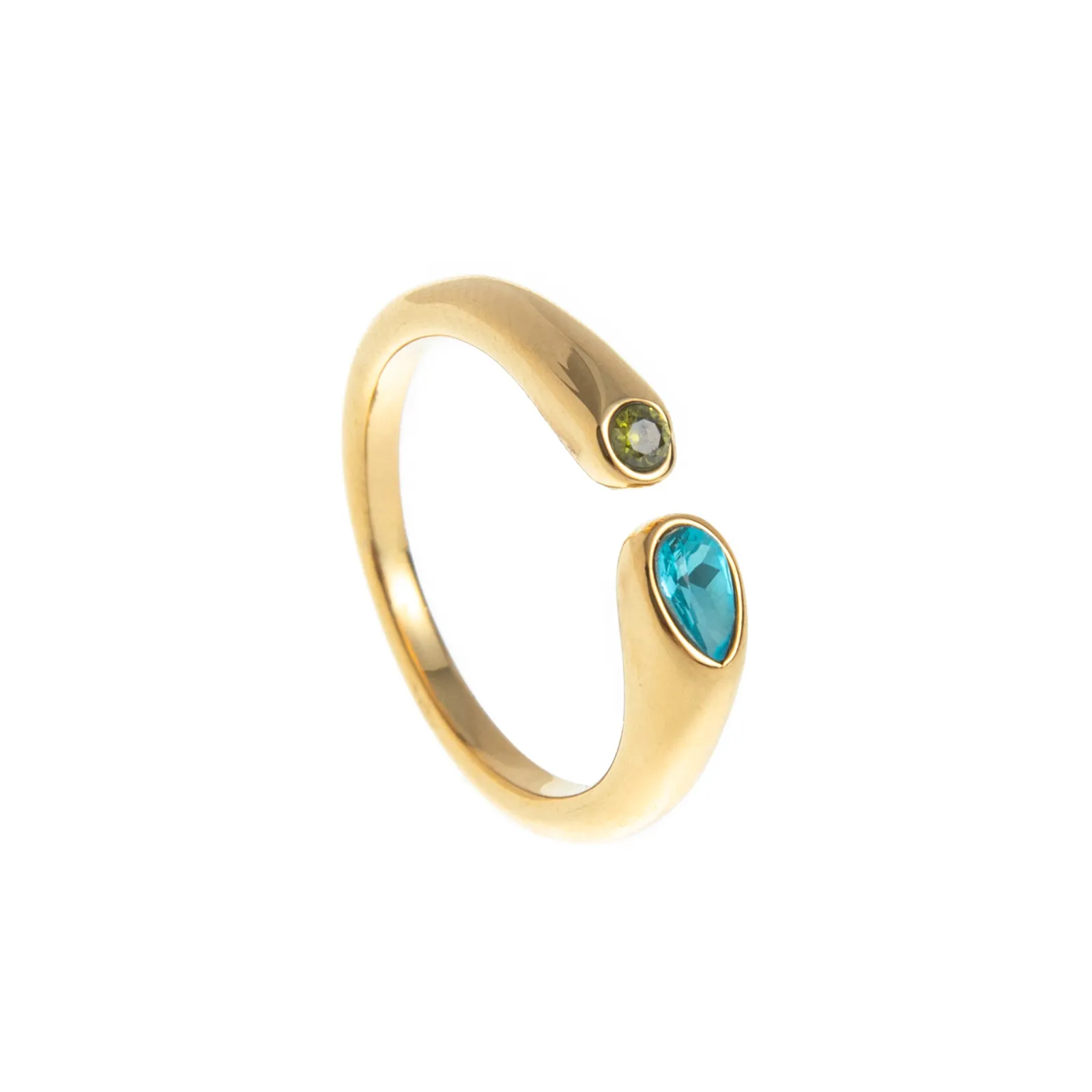 Birthstone Ring 316L Stainless Steel OEM service bulk jewelry manufacturer for fashion brands